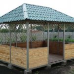 DIY metal gazebo, photos and drawings of popular projects