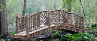 Decorative bridge for the garden: how to make it yourself, photo