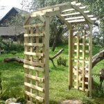 wooden arch for garden