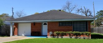 Garage with a utility block and a canopy at the dacha: projects and drawings