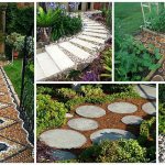 how and from what to make garden paths at the dacha