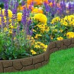 What flowers should I plant in the flowerbed so that they match each other in color and height?