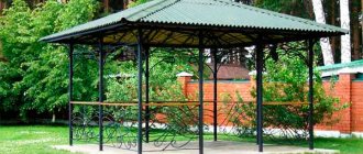 Wrought iron gazebo