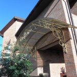 Canopy over the porch: TOP-80 ideas for a canopy over the entrance