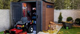 Beautiful shed: 30 ideas for storing equipment