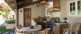 Kitchen on the veranda