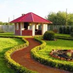 Landscaping of the gazebo area