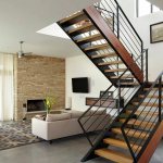 staircase to the second floor in a private house