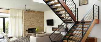 staircase to the second floor in a private house