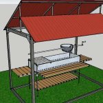 barbecue canopy in the country