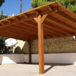 wooden carport