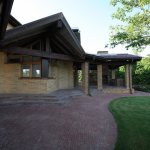 Garden paving with clinker bricks