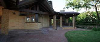 Garden paving with clinker bricks