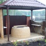 Tandoor under a canopy