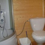 toilet and shower in the country house